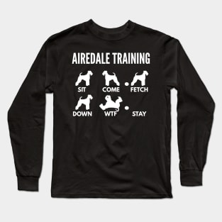 Airedale Dog Training Airedale Dog Tricks Long Sleeve T-Shirt